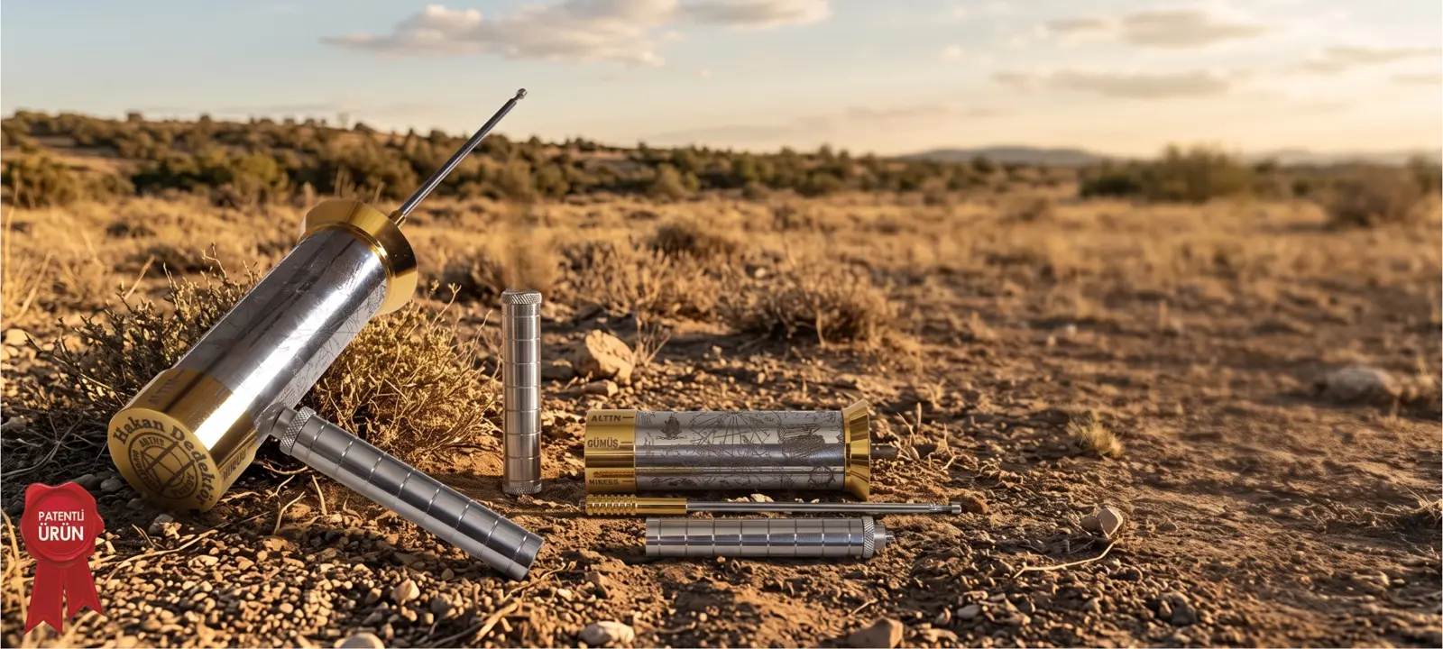 Model 16 Piri Reis ve alan tarama çubukları arazide